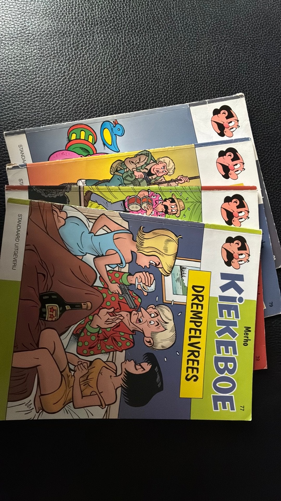 Kiekeboe strips 77 tot en met 80, Boeken, Gelezen, Europa, Ophalen of Verzenden, Meerdere comics