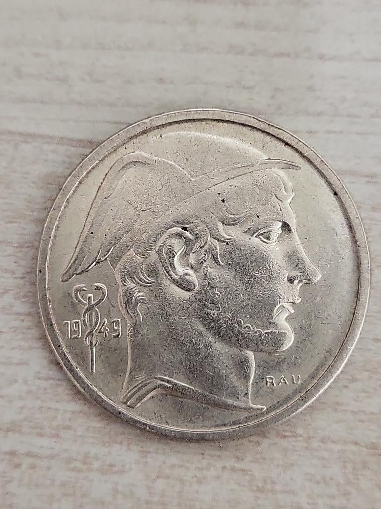 Argent 50 Francs Belgique 1949 — 0,835 argent, Timbres & Monnaies, Monnaies | Belgique, Monnaie en vrac, Argent, Argent, Enlèvement ou Envoi