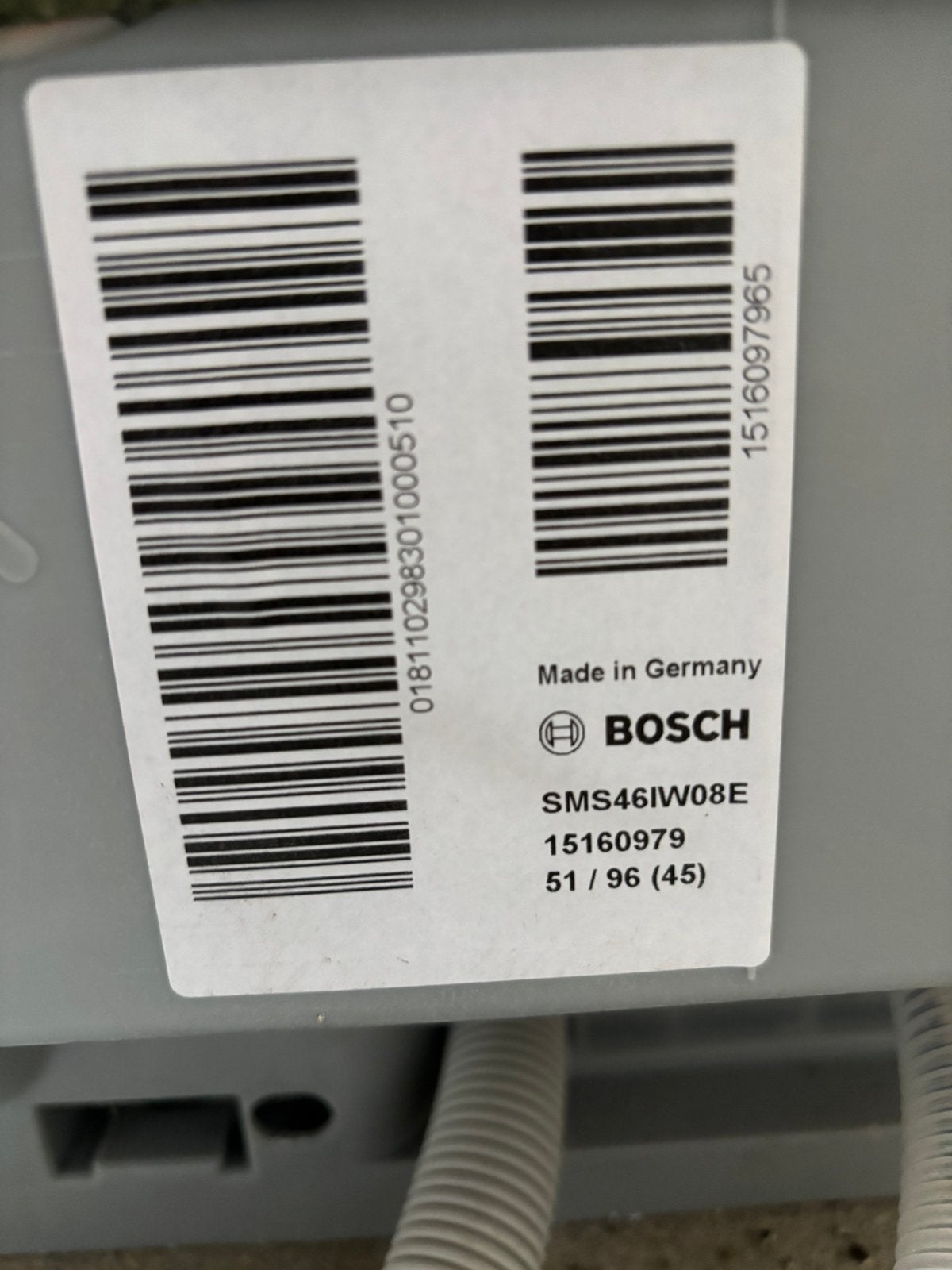 Lave vaisselle Bosch SilencePlus serie 4, Elektronische apparatuur, Vaatwasmachines, Ophalen, Gebruikt, Vrijstaand