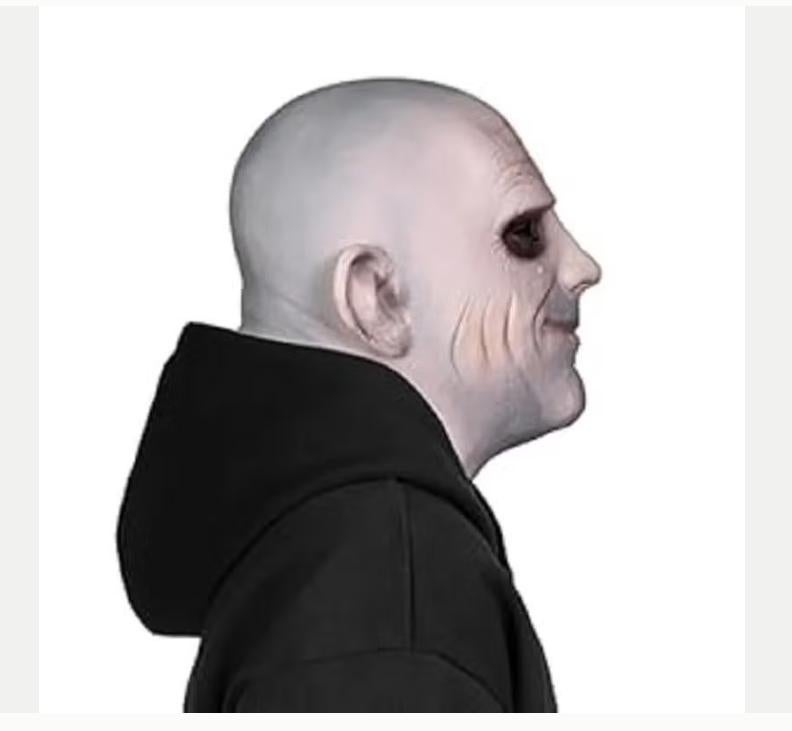 Masque intégral en latex de la famille Addams Uncle Lester, Envoi, Neuf