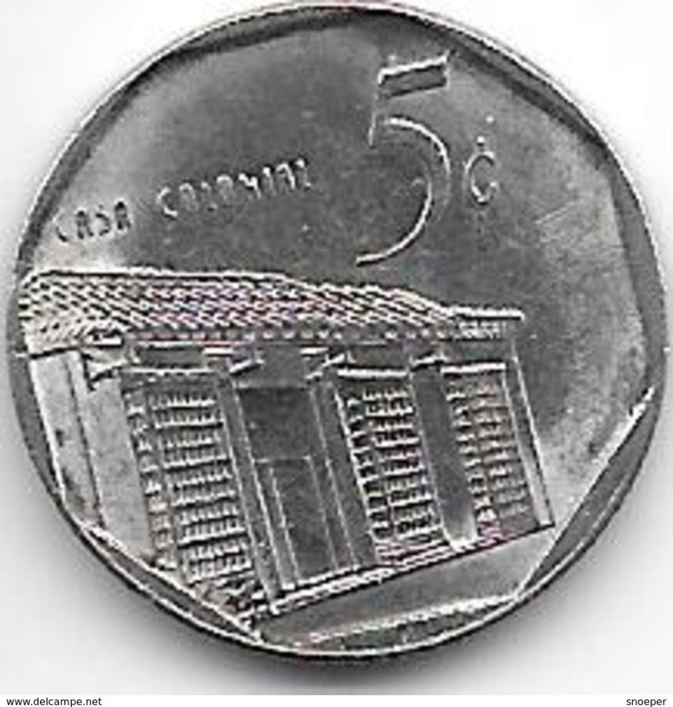 cuba 5 centavos 2000 km 572.2 unc, Postzegels en Munten, Munten | Amerika, Verzenden, Noord-Amerika, Losse munt