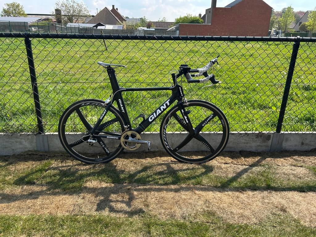 Giant Trinity TT - Full Carbon - Dura-Ace - Mark 1 Xentis, Fietsen en Brommers, Ophalen, Velgrem, Versnellingen, Giant