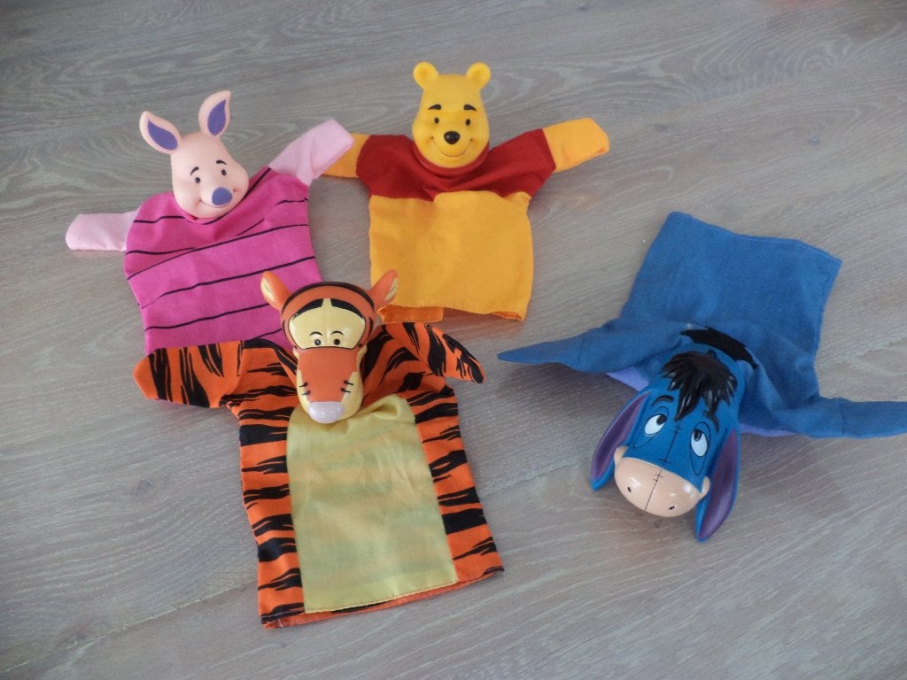 4 poppen voor poppenkast, Ophalen of Verzenden