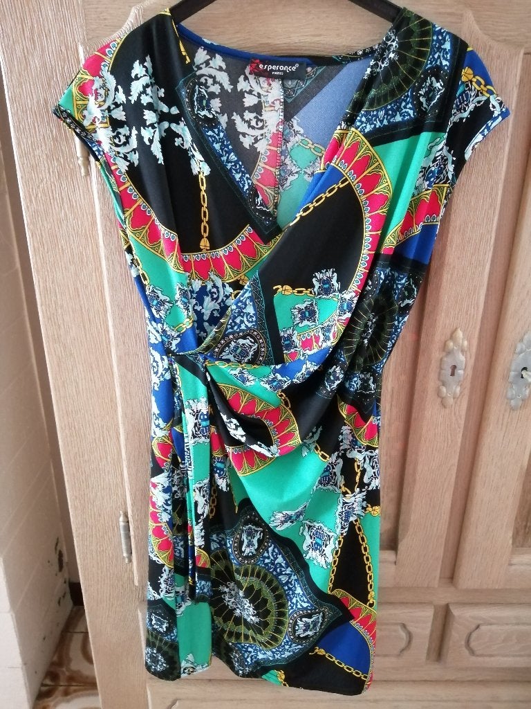 " ESPERANCE " jurk maat 42 T 3 NIEUW, Kleding | Dames, Meerkleurig, Maat 42/44 (L), ESPERENCE, Nieuw