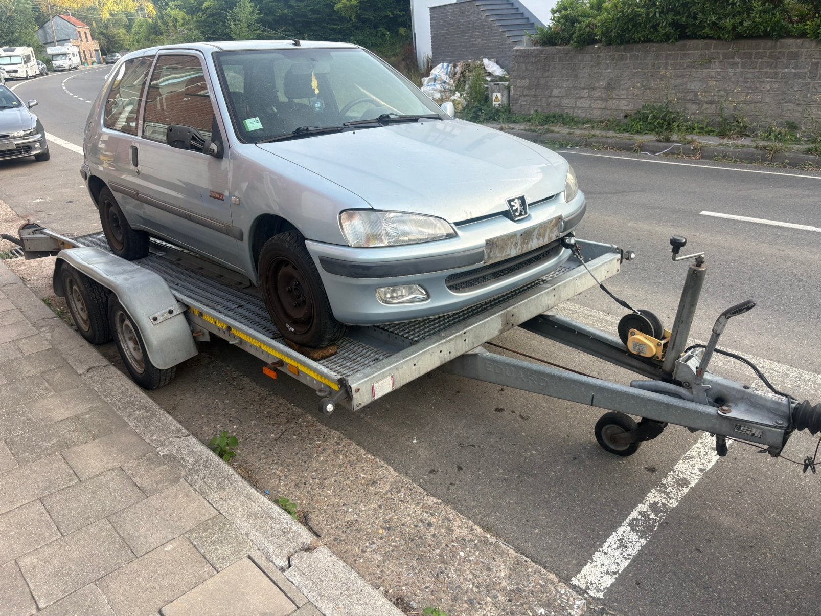 Plateau voiture EDUARD, Enlèvement