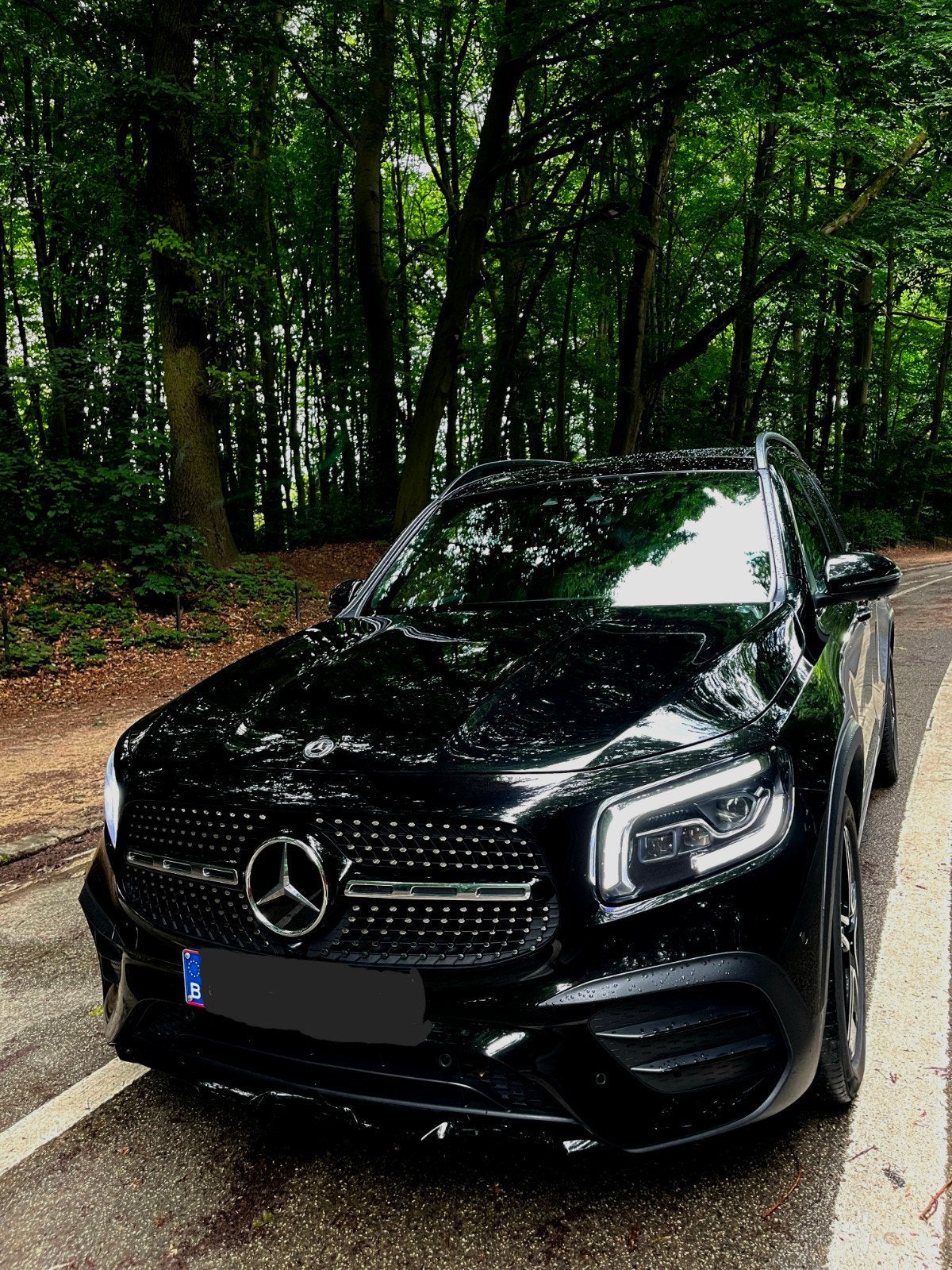 Mercedes-Benz GLB 200d AMG Line, Automaat, Zwart, Zwart, Leder