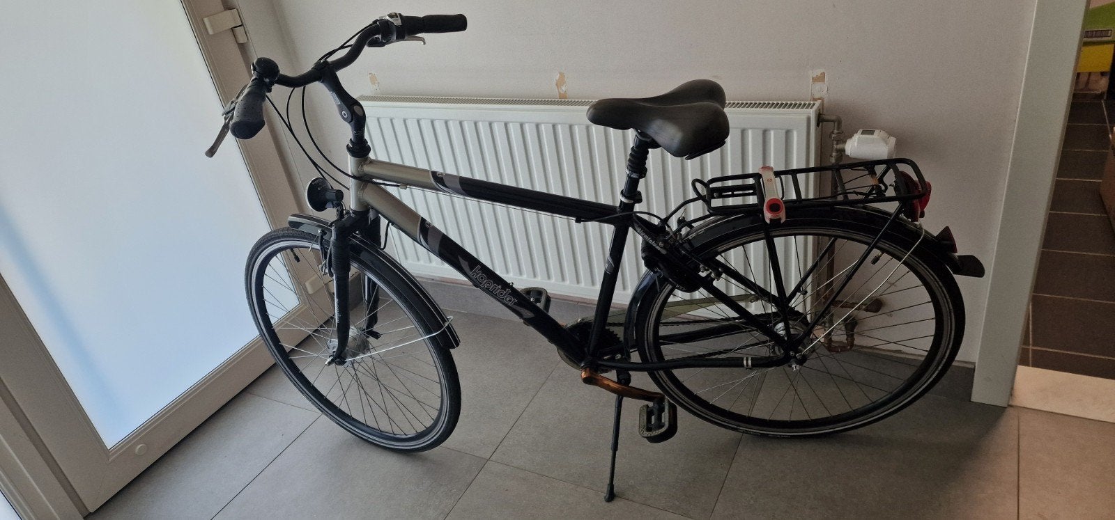 Hoprider herenfiets, Fietsen en Brommers, Gebruikt, Versnellingen, Schijfrem, Ophalen