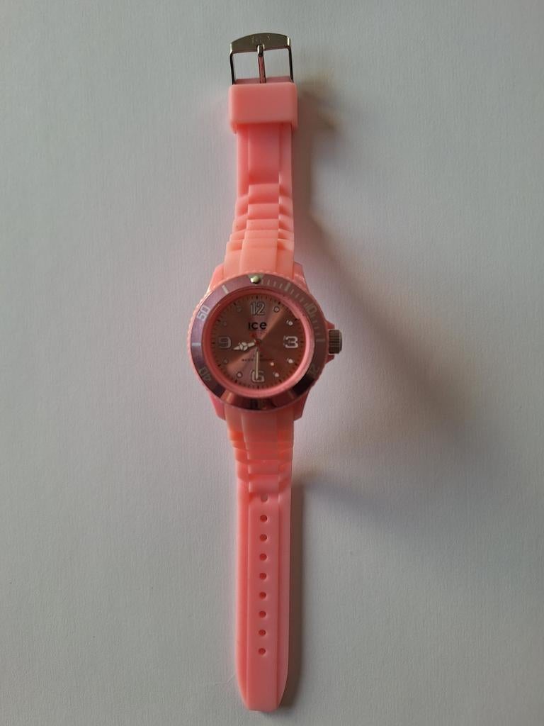 Ice watch dameshorloge in topstaat, Ophalen, Zo goed als nieuw, Rood, Meisje
