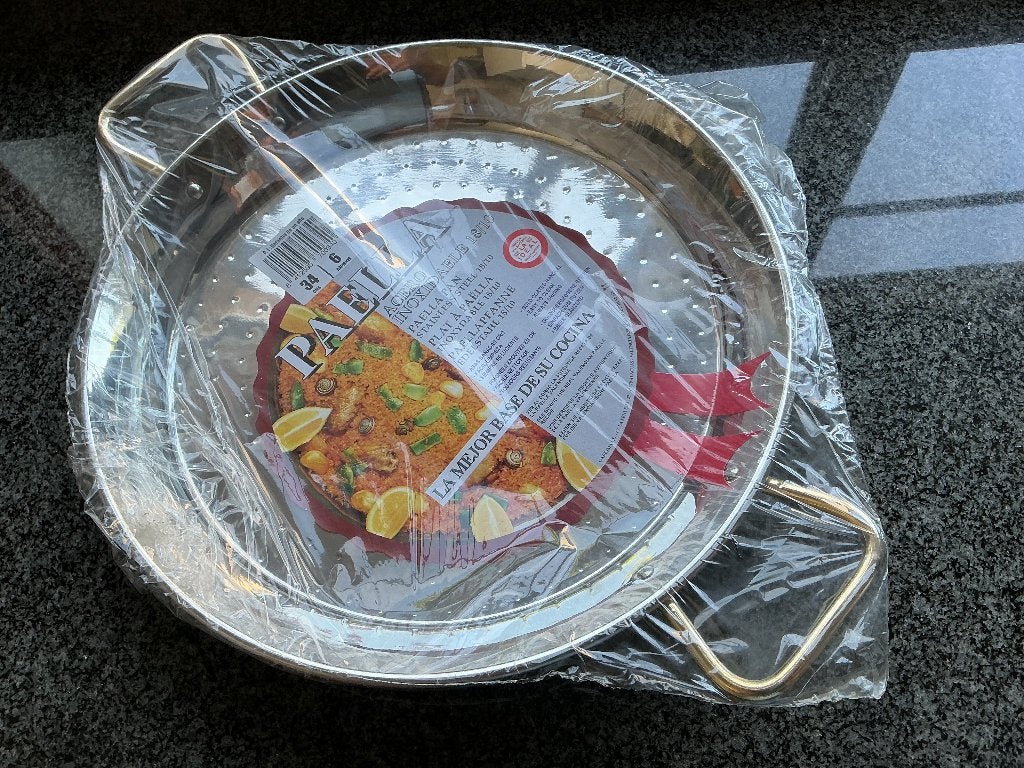 RVS paellapan 34 cm, Enlèvement