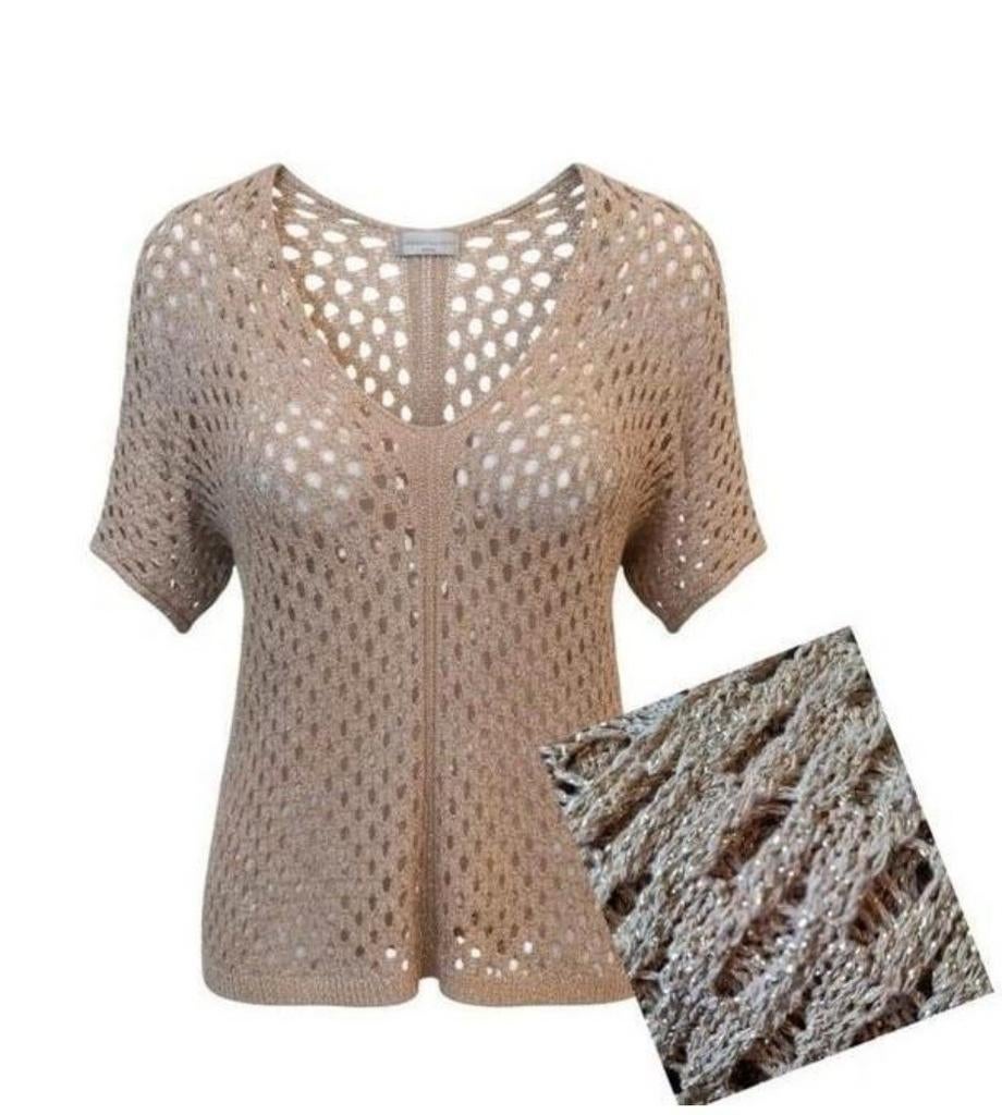 L'ATELIER DE MILA PARIS Trui Maat M In Topstaat, Kleding | Dames, Truien en Vesten, Zo goed als nieuw, Maat 38/40 (M), Beige, Ophalen of Verzenden