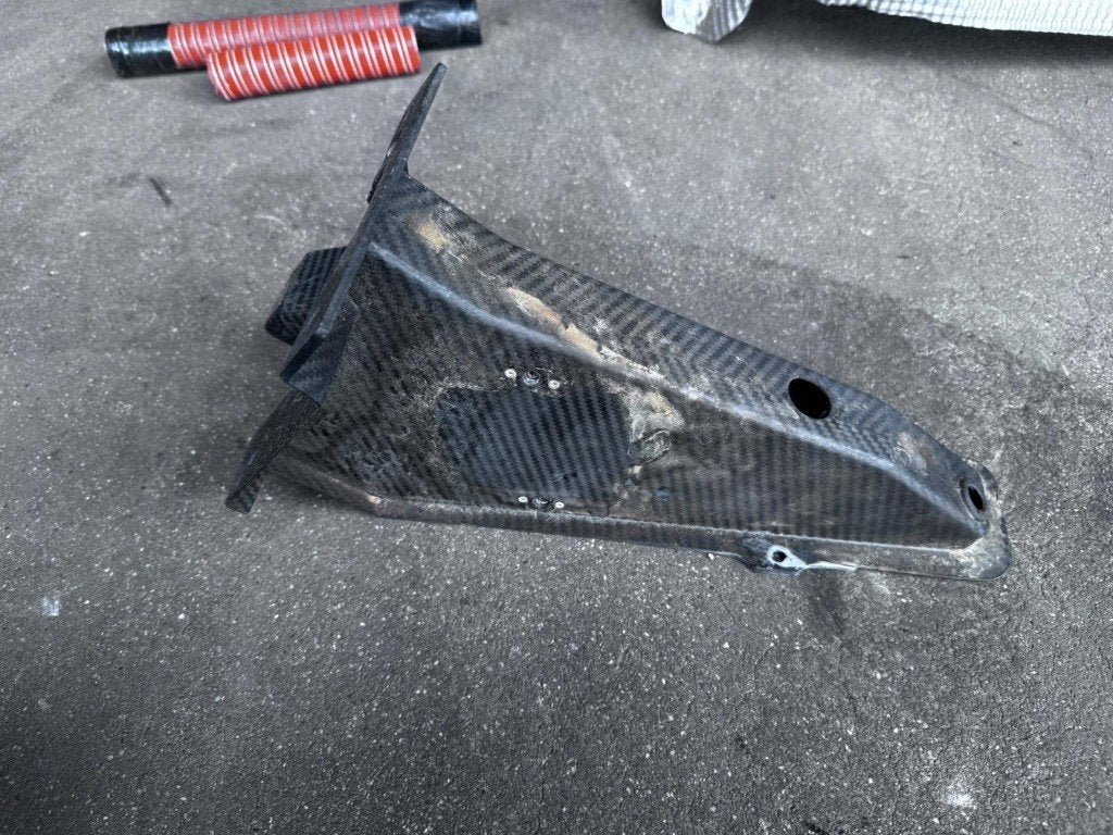 Porsche 991 GT3 R rechter carbon koplampbehuizing, Ophalen, Gebruikt, Porsche
