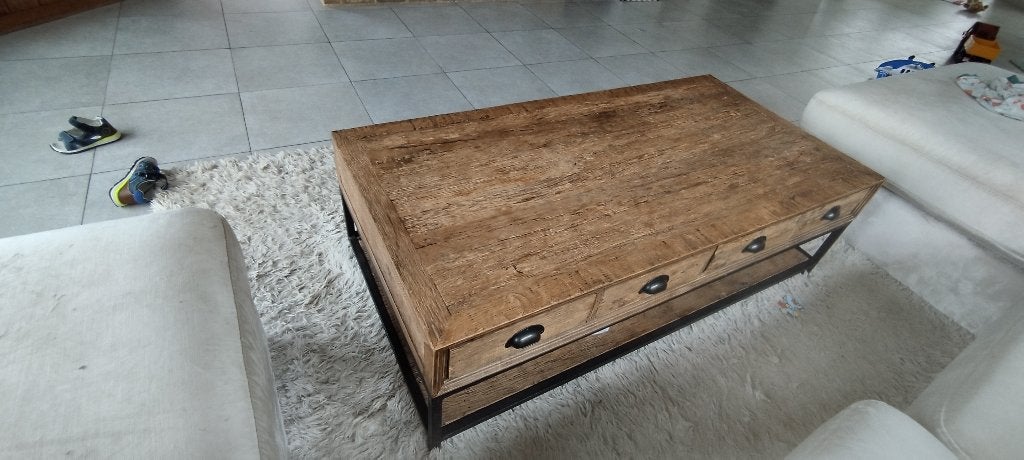 Salontafel in landelijke stijl, Huis en Inrichting, Tafels | Salontafels, Ophalen, Zo goed als nieuw, Landelijke stijl