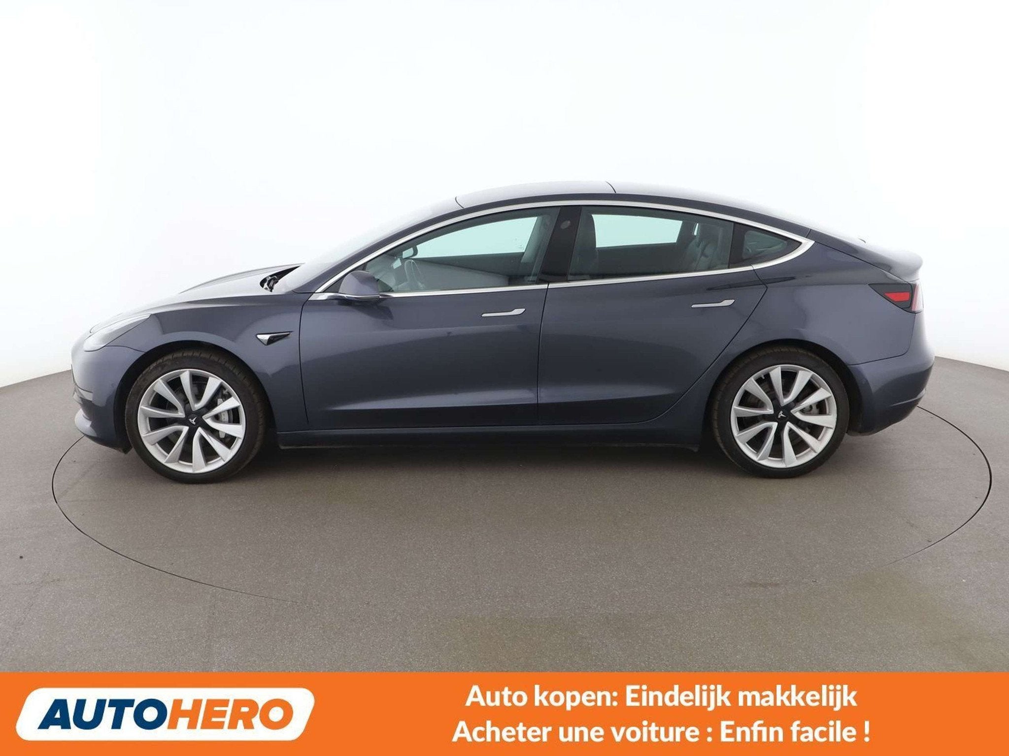 Tesla Model 3 Long Range Dual AWD AWD (bj 2019, automaat), Auto's, Automaat, Gebruikt, Zwart, Leder