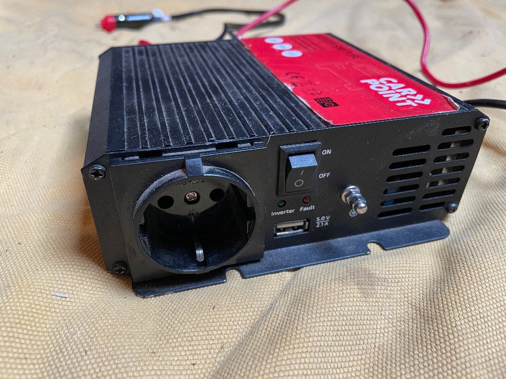 Onduleur à onde sinusoïdale pure Carpoint 12V>230V 300W, Enlèvement ou Envoi, Comme neuf