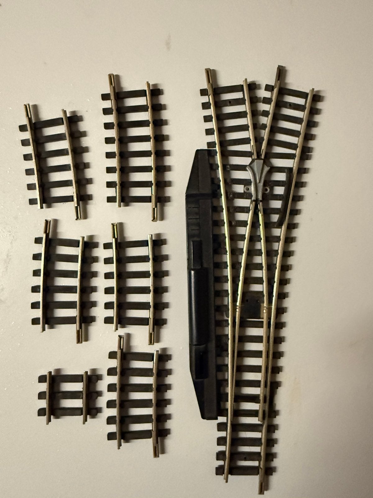 Interrupteur Roco avec 7 rails séparés—modélisme ferroviaire, Hobby & Loisirs créatifs, Enlèvement ou Envoi, Comme neuf, Rails
