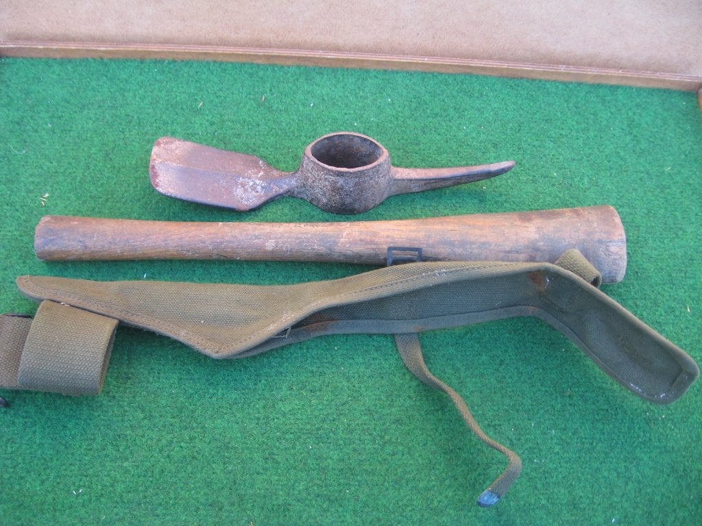 US  Pikhouweel en houder, Ophalen of Verzenden, Landmacht, Overige typen