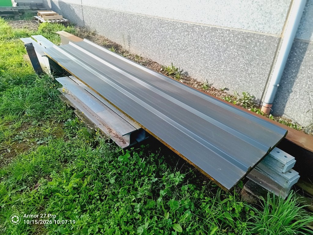 GRATIS Dakplaat, Gris, Comme neuf, Enlèvement, Métal