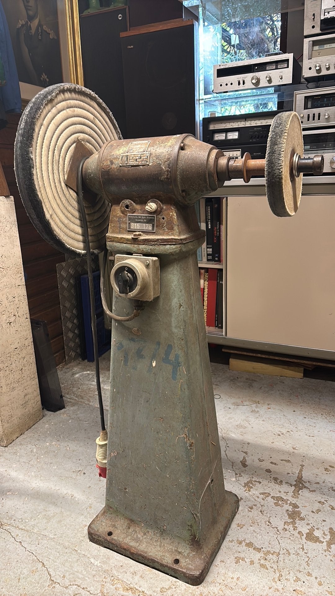 Poliermachine, Ophalen, Gebruikt