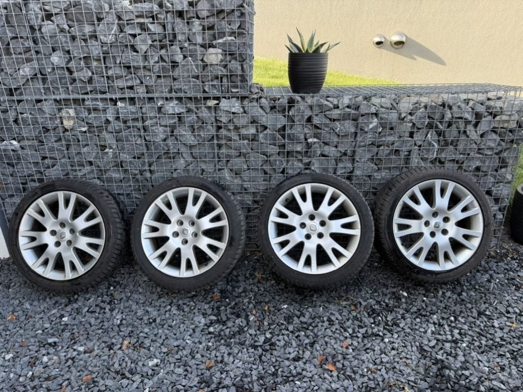 4 Jantes d'origine Renault 17" Silverstone, Pneus et Jantes, Véhicule de tourisme, 17 pouces, Enlèvement