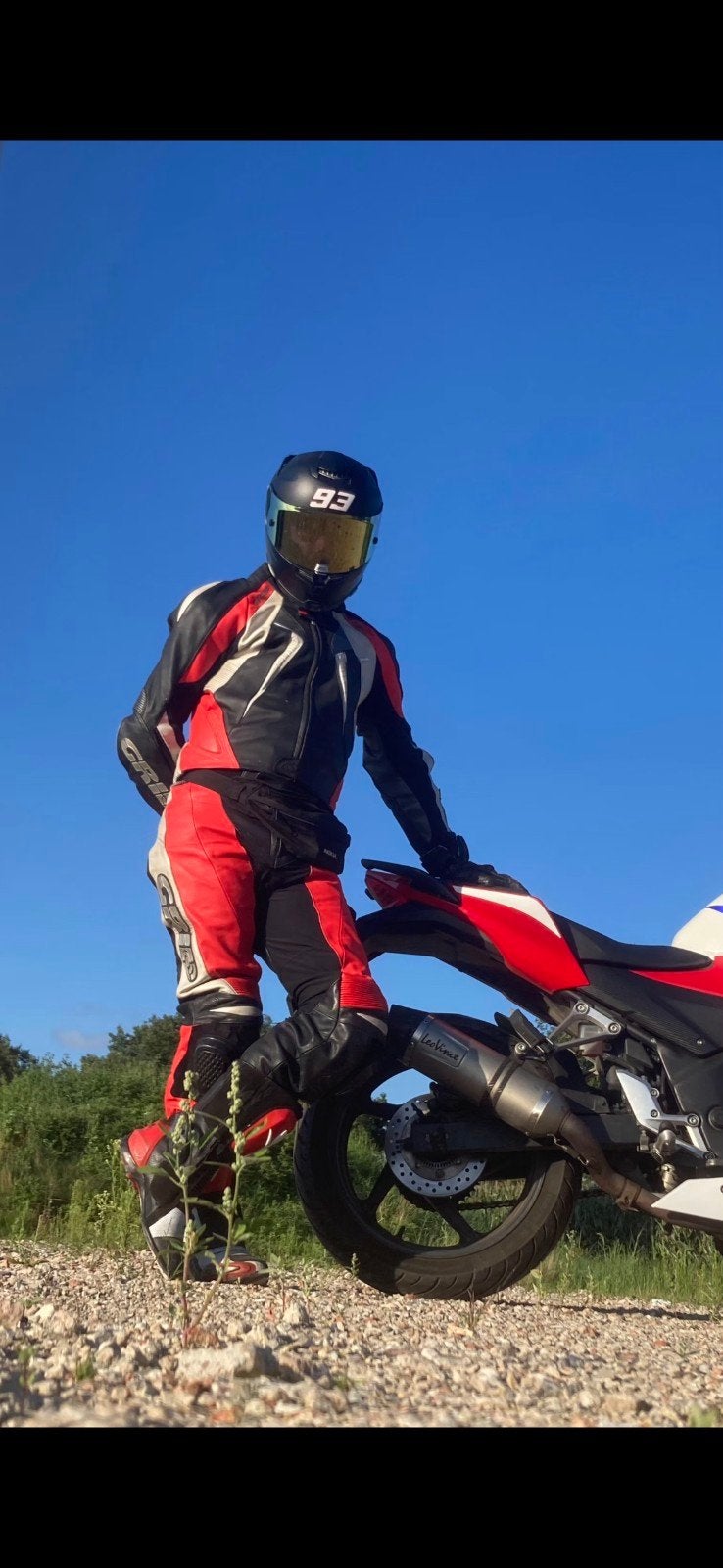 Motorpak Grid leder maat 50, Motos, Enlèvement