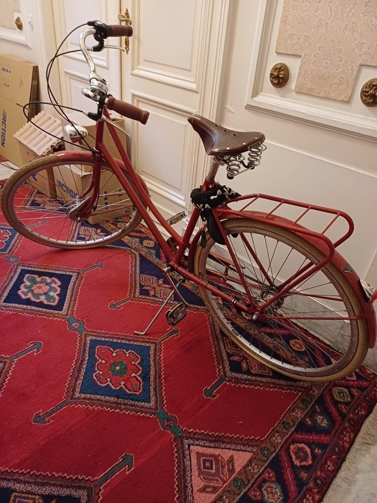 Rode damesfiets, Velgrem, Versnellingen, Nieuw, 50 tot 53 cm