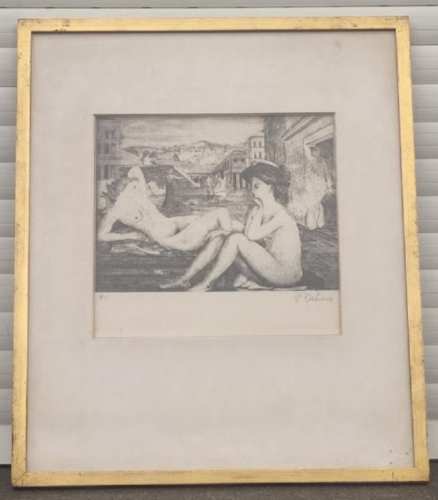 2 lithographie hors commerce signe paul delvaux, Enlèvement ou Envoi, Lithographie