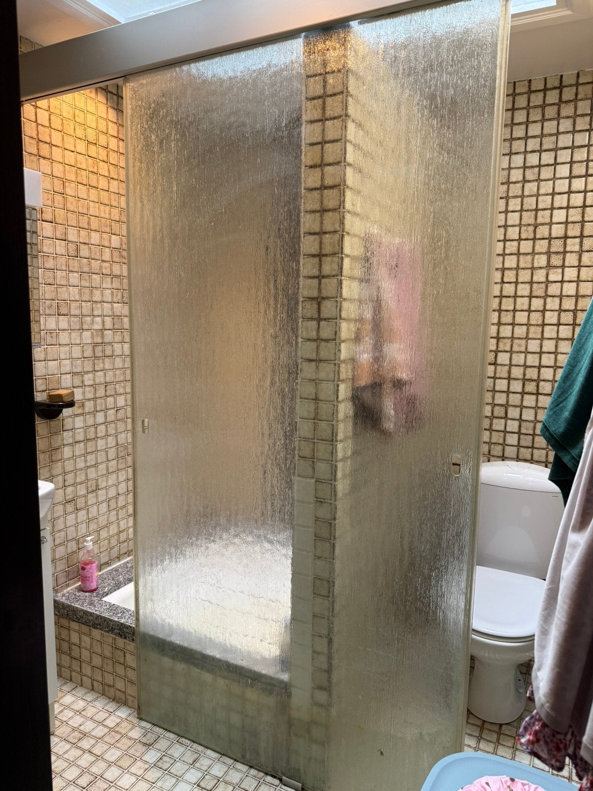 Paroi ou porte coulissante en verre, Enlèvement, Utilisé