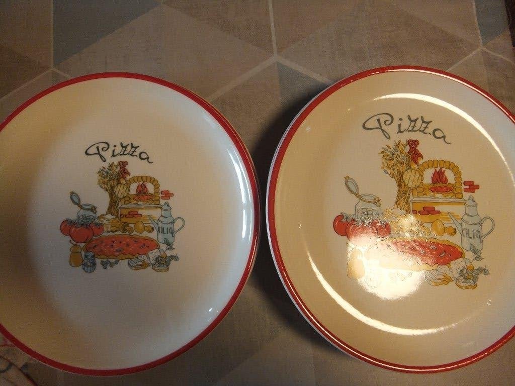 pizzaborden, Huis en Inrichting, Keuken | Servies, Zo goed als nieuw, Bord(en), Keramiek, Ophalen of Verzenden
