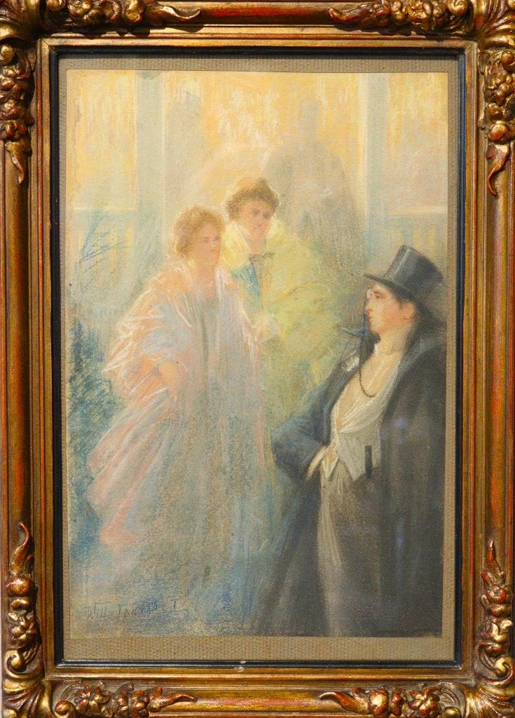 Magnifique pastel de Willy van Riet, Antiquités & Art, Art | Peinture | Classique, Enlèvement ou Envoi