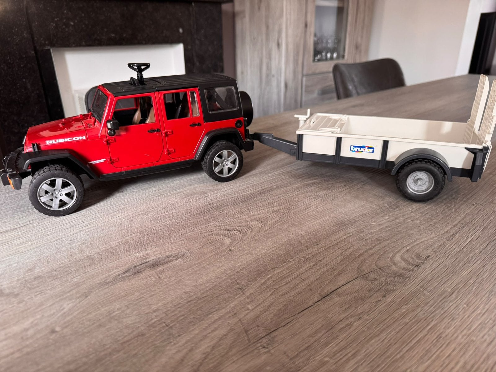 Jeep Bruder avec remorque, Enlèvement, Comme neuf
