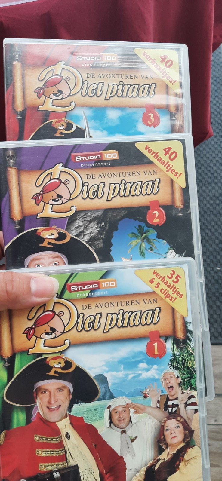 Piet piraat dvd´s, Ophalen of Verzenden