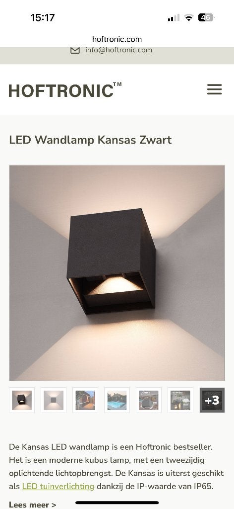 Wandlampen, Huis en Inrichting, Lampen | Wandlampen, Ophalen, Zo goed als nieuw, Metaal, Wit