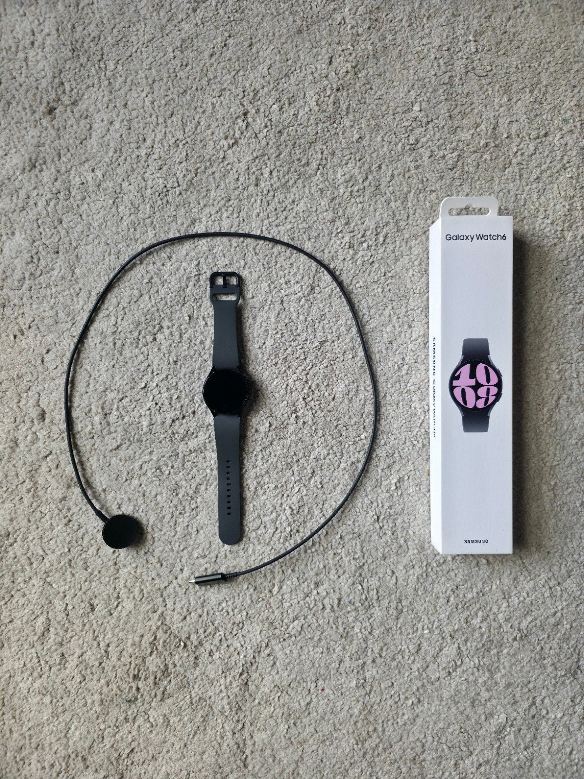 Samsung Galaxy Watch 6, Samsung Galaxy Watch 6, Stappen, Zwart, Ophalen of Verzenden