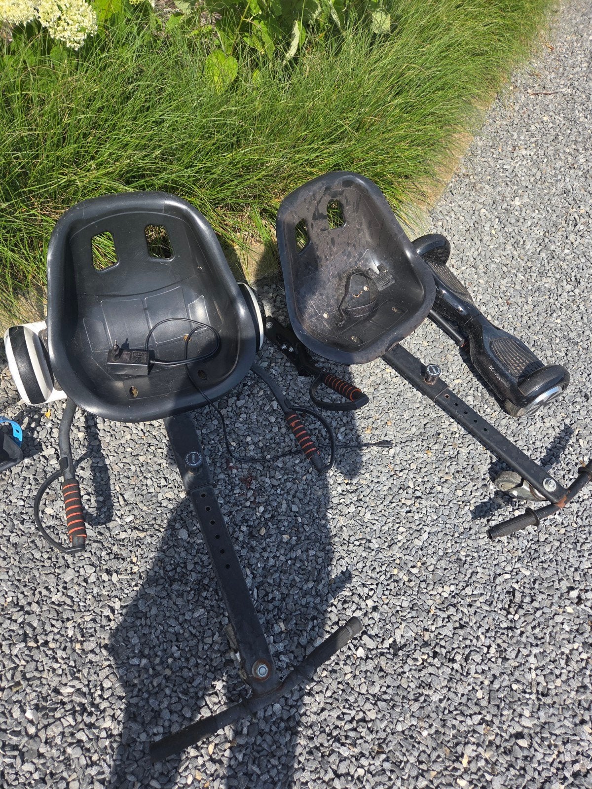 Hoverboards met zitjes, Ophalen