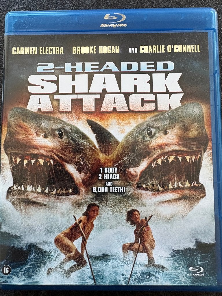 2-Headed Shark Attack Blu-ray, Cd's en Dvd's, Horror, Vanaf 16 jaar, Nederlands, Film