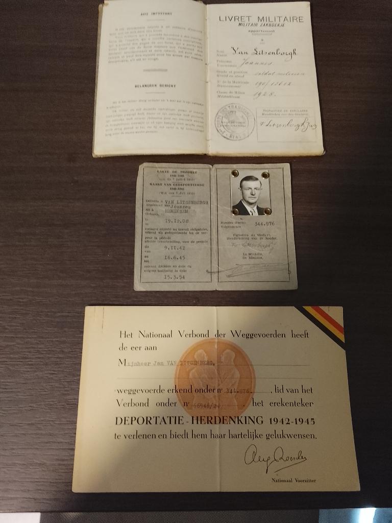 1940-42 DEPORTATIE KAART + MILITAIR EID, Boeken, Ophalen, Nieuw, Diverse auteurs, Landmacht