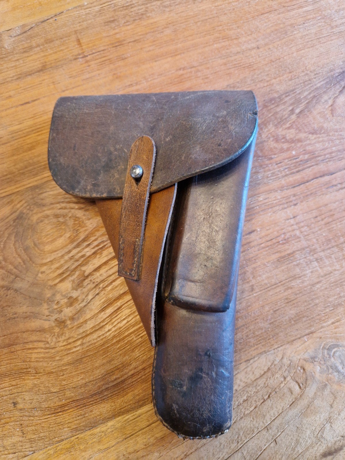 Duitse WWII pistool holster leer, Verzamelen, Ophalen of Verzenden