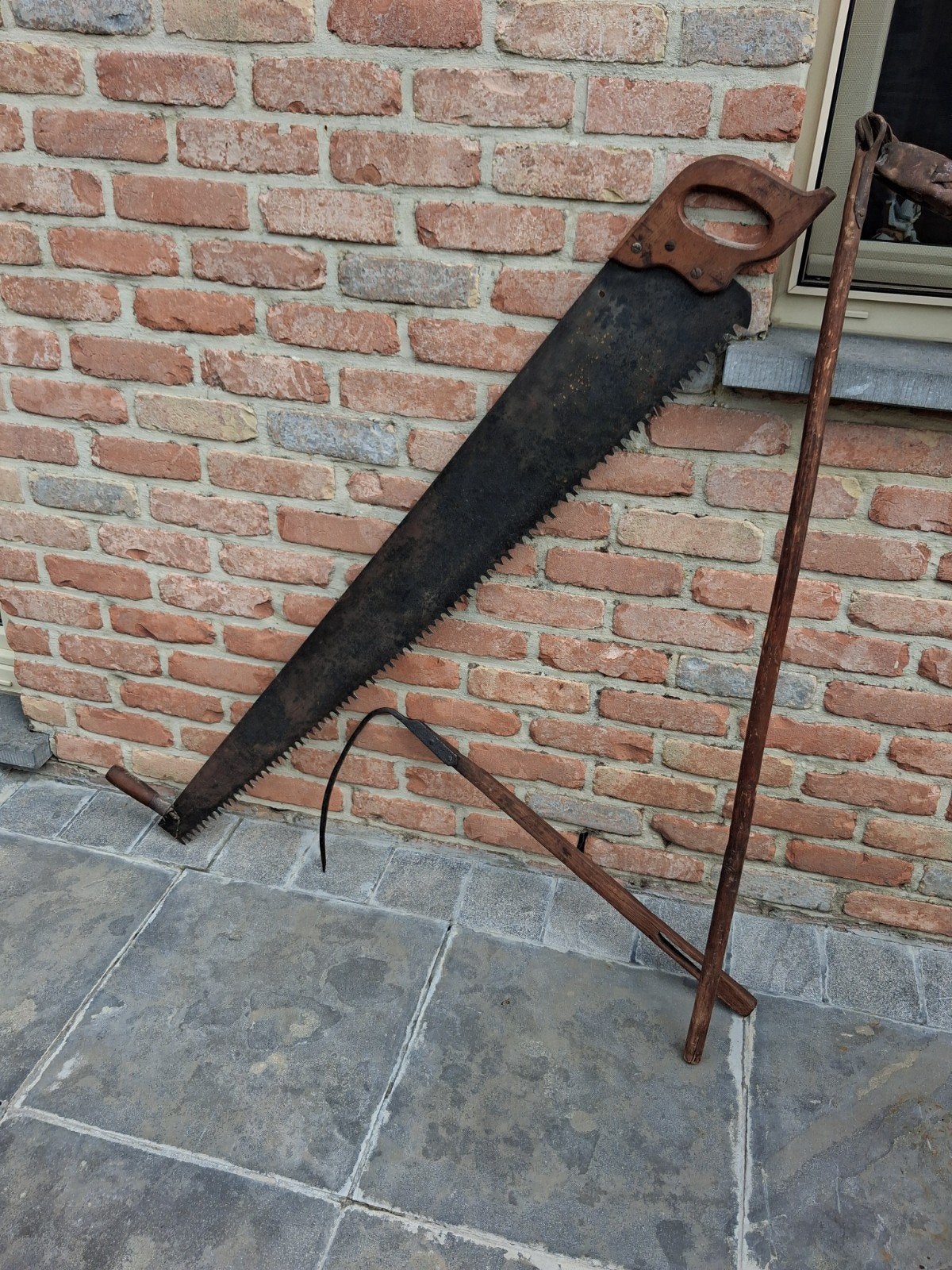 grote zaag,dors vlegel,mik., Enlèvement