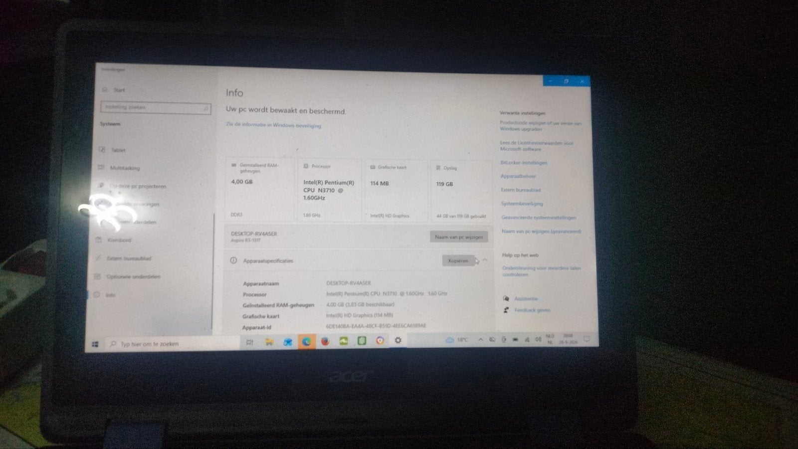 acer laptop, Informatique & Logiciels, Enlèvement