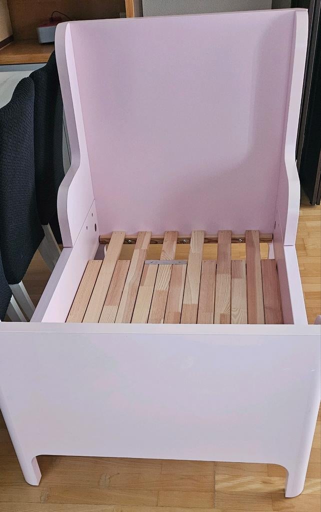Ikea Busunge Meegroeibed, rose, 80x200 cm, Ophalen
