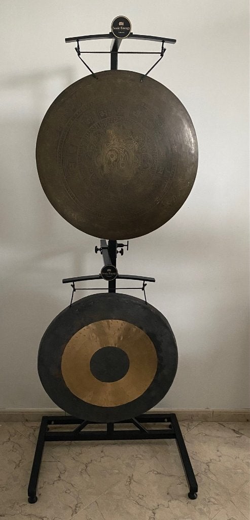 2 gongs de 63cm + 6 mailloches Paiste + support Sonic Energy, Ophalen, Zo goed als nieuw