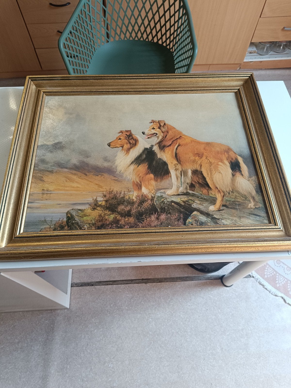 tableau de l' artiste Pollyanna Pickering née en 1942-2018, Enlèvement, Signé, Animaux