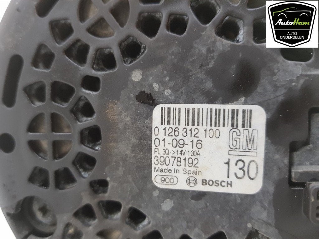 ALTERNATEUR Opel Astra K (01-2015/12-2022), Robert Bosch AG, Opel, Utilisé, Robert-Bosch-Allee 1
74232  Abstatt, DE