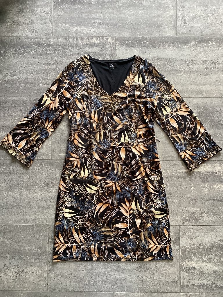 Jurk K-design M/L, Kleding | Dames, Maat 38/40 (M), K-design, Meerkleurig, Ophalen of Verzenden