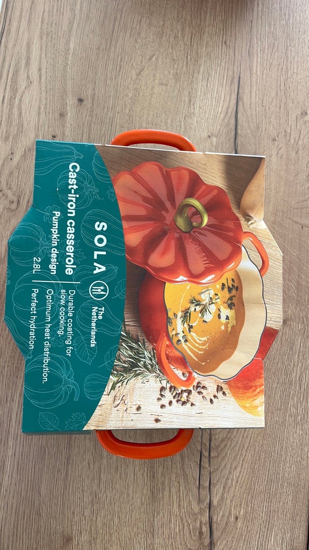 Cocotte citrouille SOLA - 2,8L, Neuf, Enlèvement, Autres marques, Cocotte
