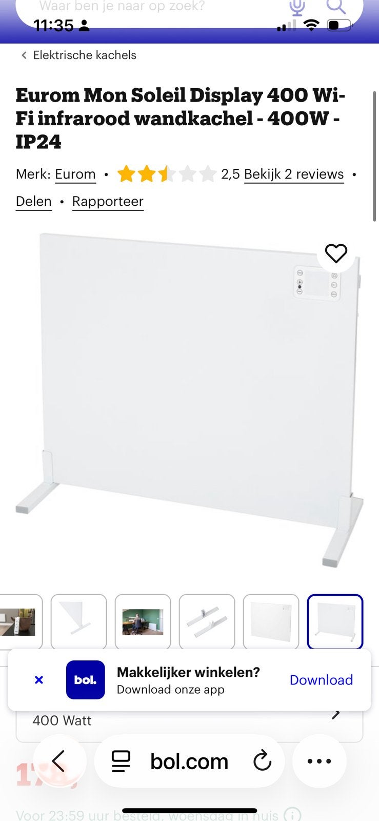 Infrarood verwarmingspaneel nieuw!, Enlèvement, Comme neuf, Radiateur