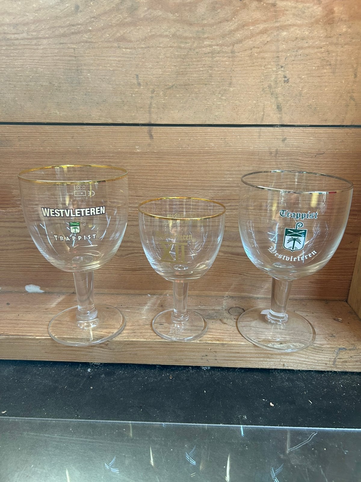 Westvleteren trappist glazen, Verzamelen, Ophalen of Verzenden, Gebruikt, Glas of Glazen, Overige merken