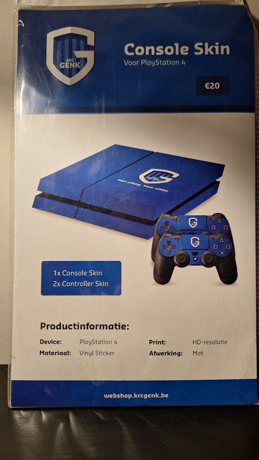 KRC Genk PS4 console SKIN + controller SKIN, Games en Spelcomputers, Ophalen of Verzenden, Nieuw, PlayStation 4