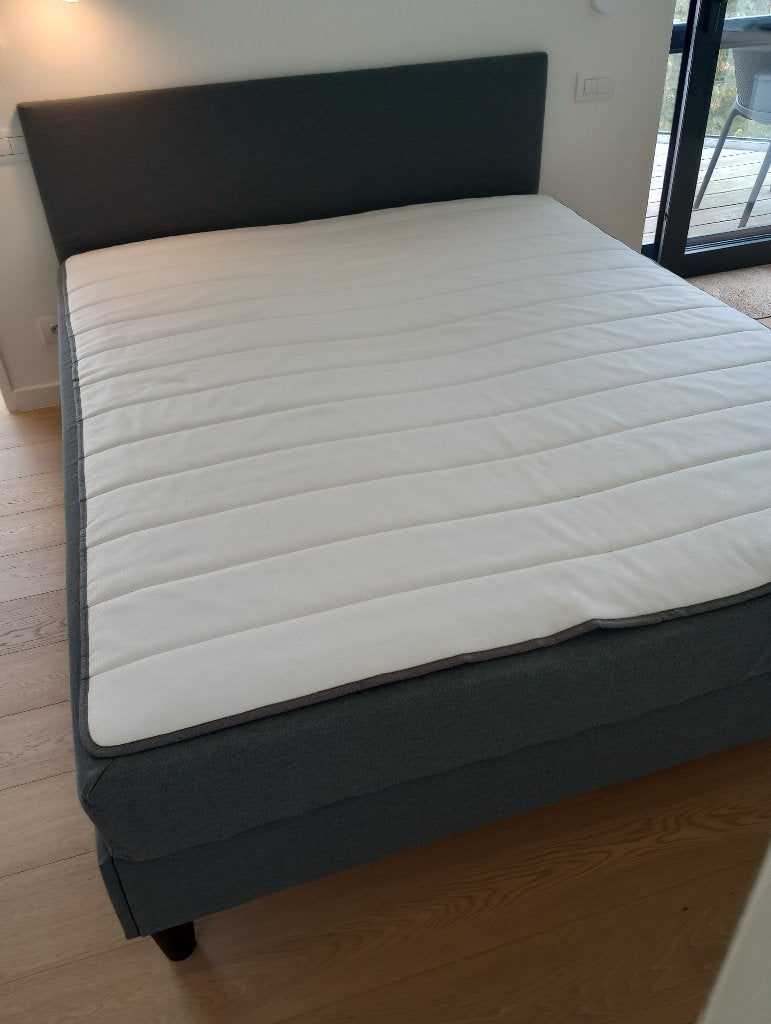 Tweepersoonsbed 160x200 te koop, 100 euro, Huis en Inrichting, Ophalen, Tweepersoons, Zo goed als nieuw, 200 cm