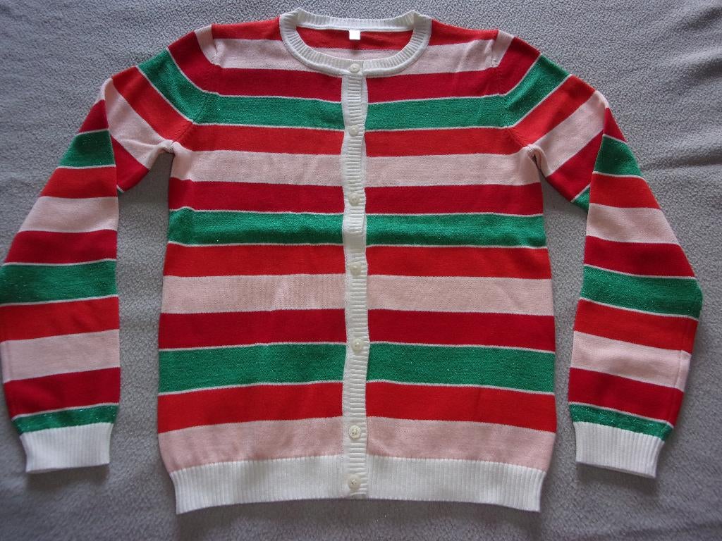 SPLINTERNIEUW fleurig meisjes giletje. Maat 134, Kinderen en Baby's, Kinderkleding | Maat 134, C&A, Meisje, Trui of Vest, Nieuw